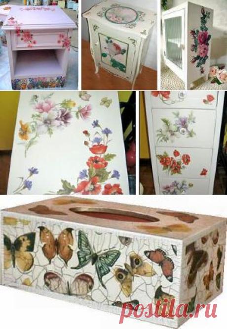 Декупаж на мебели | Наш дом