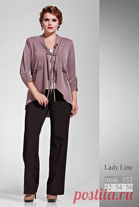 Костюмы для полных девушек и женщин белорусской компании Lady Line. Осень-зима 2014-2015 (70 фото)