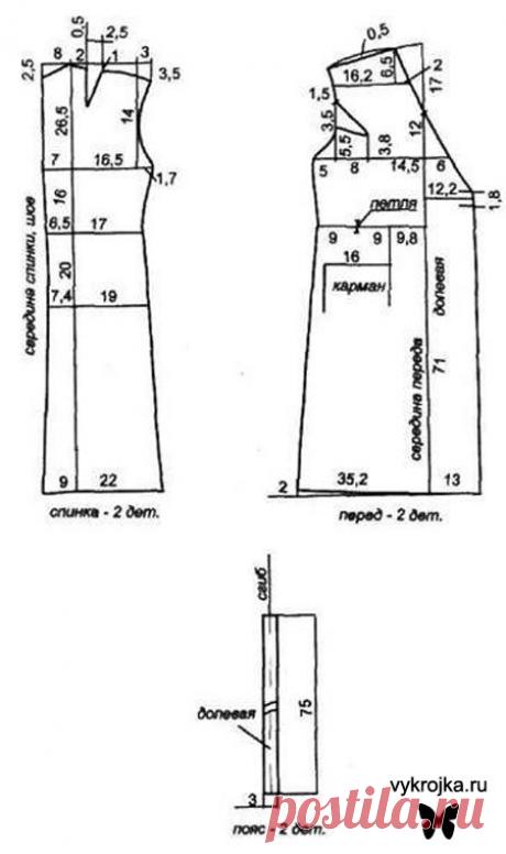 Выкройка халата - скачать выкройку халата бесплатно с выкройка.ру Страница 0