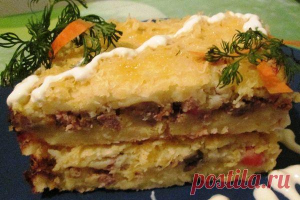 Ну о-очень вкусное второе блюдо!
"Картофельная запеканка с мясом" Вот рецепт...