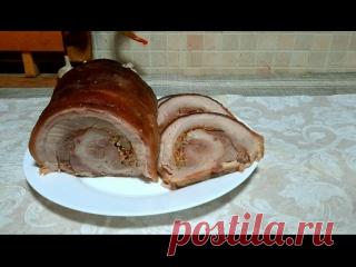 Мясной Рулет из Свиной Брюшины Ингредиенты:Свиная брюшина: Чеснок: головкаМасло растительное: 2 ст. л.Соевый соус: 2 ст. л.Мед:2 ст. л.Горчица:1 ст. л.Соль, перец и другие приправы к мясу: по вкусуКрепкие нитки: для обматывания