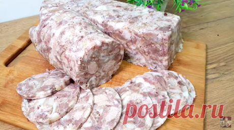 Вкуснейший зельц (сальтисон) в пластиковой бутылке – просто кладем в нее мясо. Рецепт из свиной головы, без желатина. - Коллекция замечательных рецептов