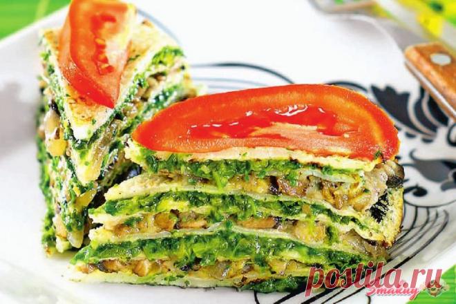 Закусочный торт со шпинатом » Смакуй - кулинарные рецепты со всего света!