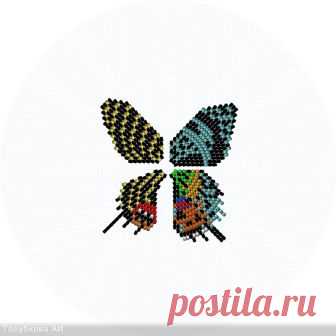 Бабочки параллельным плетением | biser.info - всё о бисере и бисерном творчестве