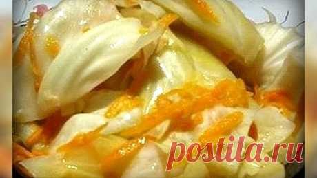 Капуста в горячем рассоле