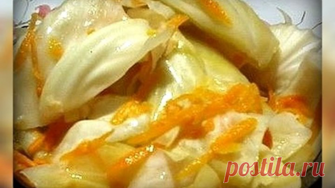 Капуста в горячем рассоле
