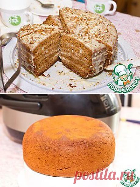 Тортик &quot;Медовый&quot; для мультиварки - кулинарный рецепт