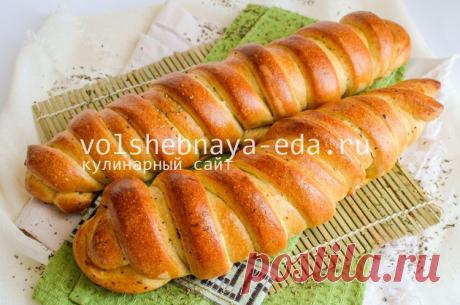 Витые батоны с ароматным маслом и травами | Волшебная Eда.ру