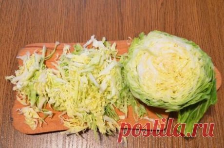 Заливной пирог с капустой и плавленным сырком