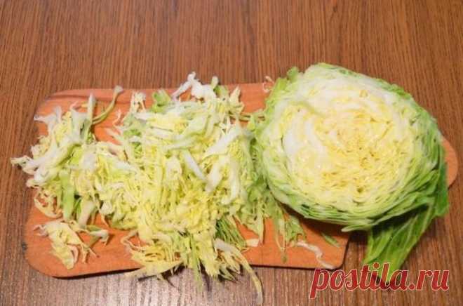 Заливной пирог с капустой и плавленным сырком