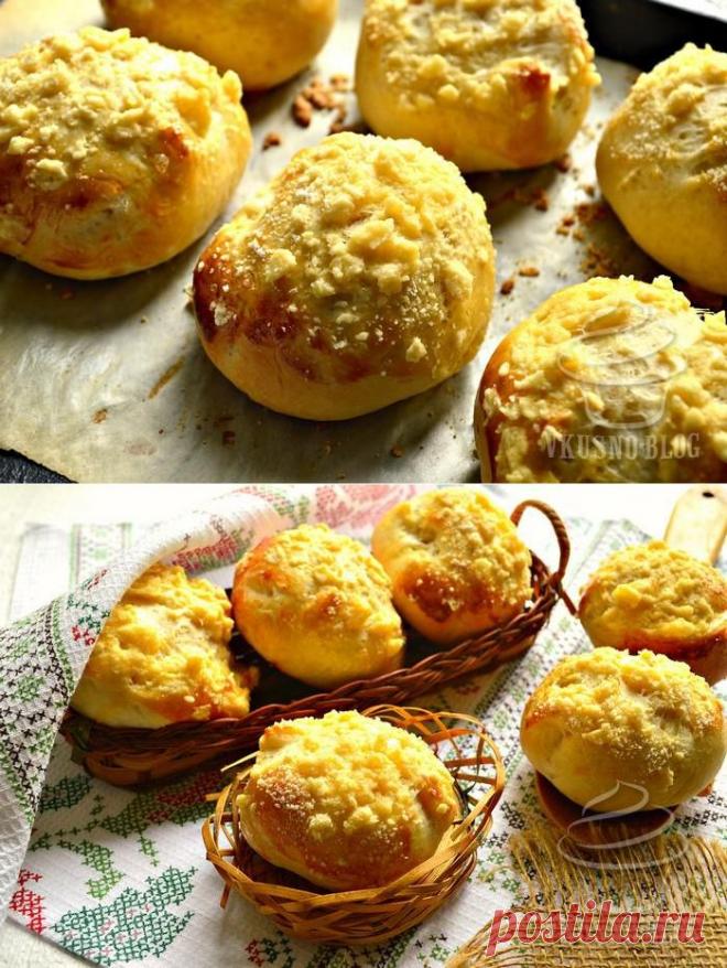 Булочки со штрейзелем - рецепт с фото.