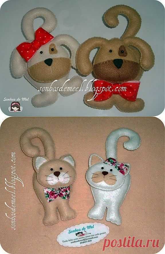 Выкройки игрушек из фетра