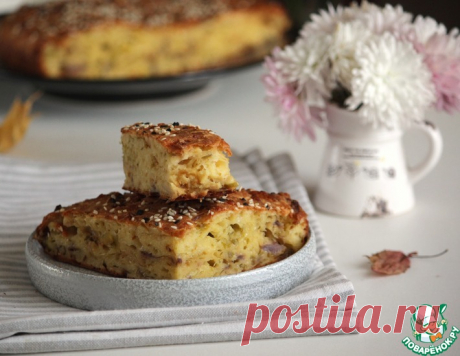 Пирог с сыром и луком – кулинарный рецепт