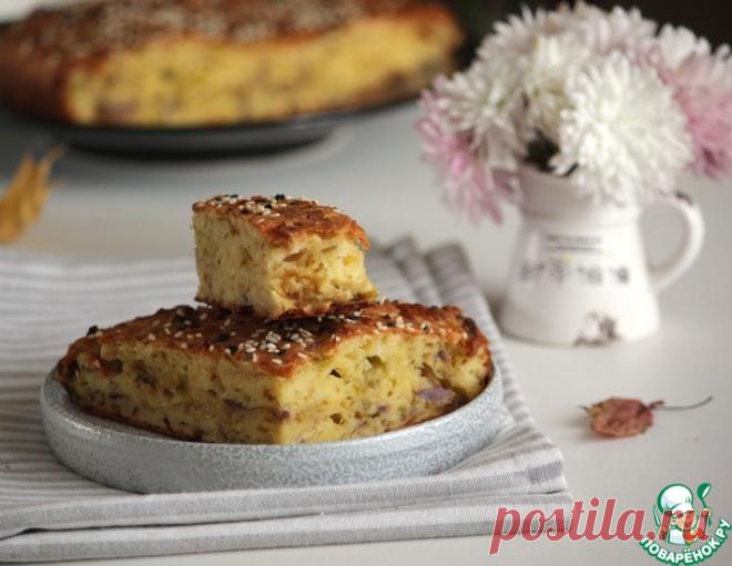 Пирог с сыром и луком – кулинарный рецепт