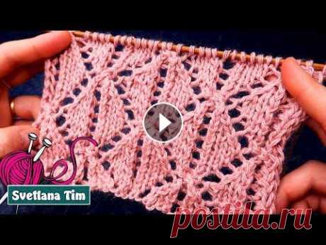 АЖУРНЫЕ Узоры спицами РОМБЫ. Вязание на спицах  Как вязать АЖУРНЫЕ Узоры спицами РОМБЫ. Вязание на спицах / Svetlana Tim Не сложный узор для создания красивых вещей ручной работы. МК 729 Узор спицам...