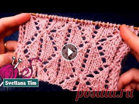 АЖУРНЫЕ Узоры спицами РОМБЫ. Вязание на спицах  Как вязать АЖУРНЫЕ Узоры спицами РОМБЫ. Вязание на спицах / Svetlana Tim Не сложный узор для создания красивых вещей ручной работы. МК 729 Узор спицам...