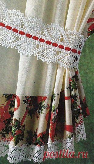 Подхватка для штор крючком | Рукоделие и вязание