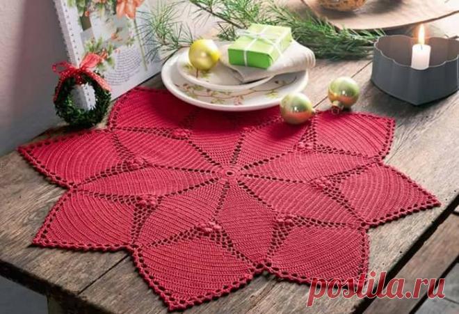 Красивые вязаные салфетки