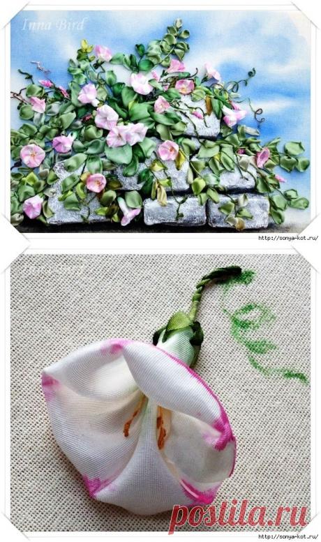 Вышиваем вьюнок