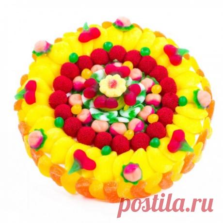 Gâteau de bonbon la Tarte Soleil - Candy-mail.com Apportez du soleil avec ce magnifique gâteau de bonbons !