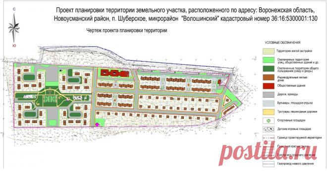 проект планировки территории земельного участка: в Шубенском Новоусманско района