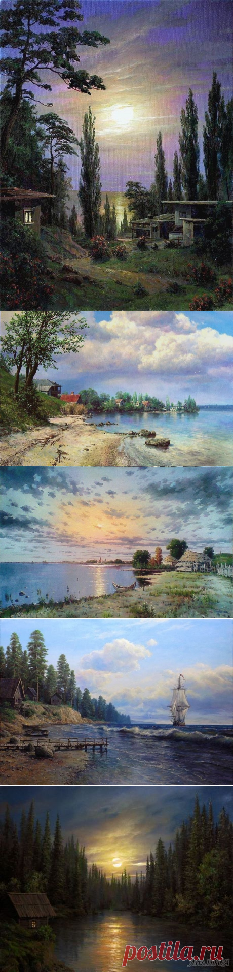 РЕАЛИСТИЧНЫЕ ПЕЙЗАЖИ. ХУДОЖНИК АНДРЕЙ ОГУРЦОВ