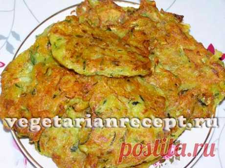 Оладьи из кабачков и картофеля, без яиц