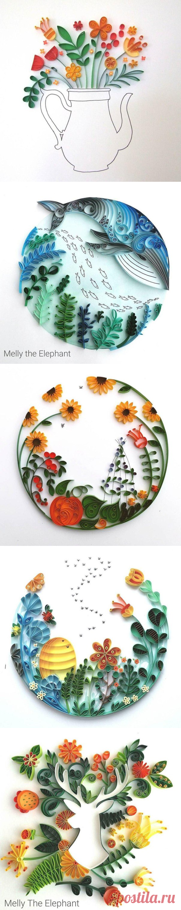 Шикарные картины в технике квиллинг — Сделай сам, идеи для творчества - DIY Ideas