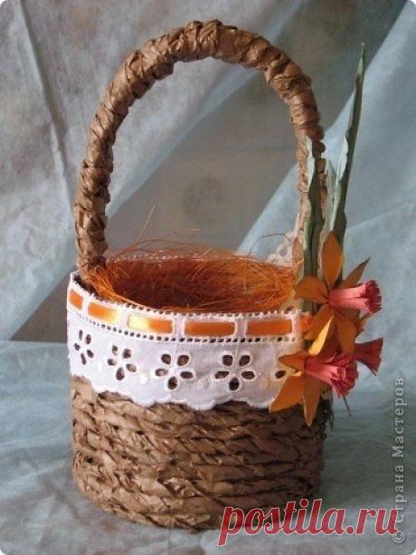 Корзиночка из подручных материалов
