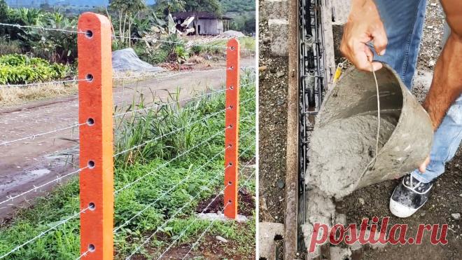 Как изготовить железобетонные столбы и установить светопроницаемое ограждение участка Для защиты огорода или дачного участка от животных и посторонних лиц их огораживают. Нужные материалы предлагает рынок, но по довольно дорогой цене. Чтобы сократить расходы, некоторые из них можно изготовить самому, и для этого не нужна особая квалификация. Понадобится Заготовим следующие