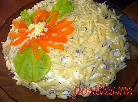 Салат «Сытый папа». Вкусно и не сложно.