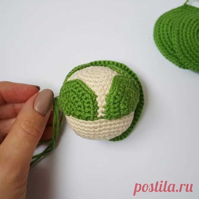 How to knit amigurumi cabbage