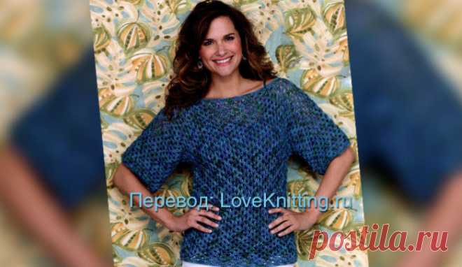 Ажурный пуловер | Loveknitting.ru