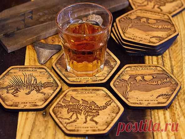 Avoid cup marks with prehistoric table protection. -