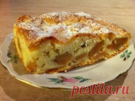 Очень вкусная шарлотка-лентяйка. 
Шарлоткой сейчас никого не удивишь... Но эта какая-то особенная! Такая мягкая-мягкая, влажная... хотя по виду и не скажешь... Вкусна как в теплом так и в холодном виде! Готовится проще простого! Попробуйте, если еще не пробовали! 
Вам потребуется: 
9 столовых ложек растительного масла без запаха 
пол стакана сахара 
стакан муки 
3 яйца 
яблоки 6-8 штук среднего размера 
1 чайная ложка соды гашеной уксусом 
Как готовить: 
1. Венчиком взбиваем яйца до образов