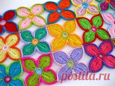 Гавайский цветок крючком — мастер-класс (Уроки и МК по ВЯЗАНИЮ) | Журнал Вдохновение Рукодельницы