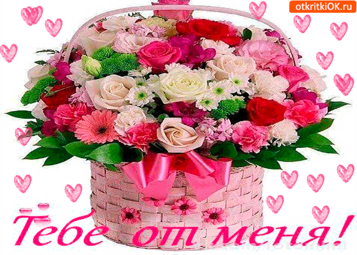 Тебе от меня корзину тепла | Открытки бесплатно