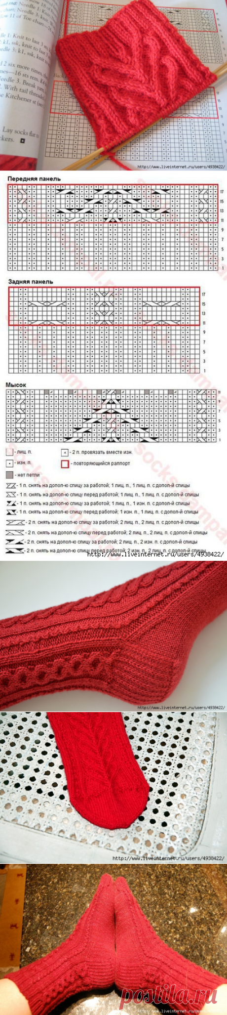 Вязаные носки Sweetheart Socks от Chrissy Gardiner.