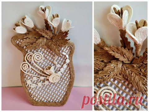 IDEI CREATIVE cu sfoara, decoratiune de perete - CREATIVE IDEAS with string, wall decoration