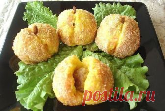 Картофельные персики - рецепт