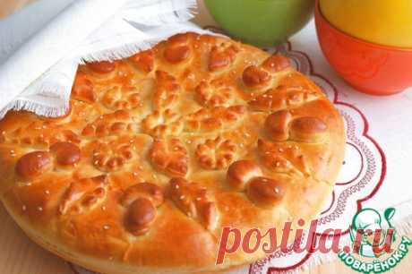Сдобный пирог с картофелем и шампиньонами - кулинарный рецепт