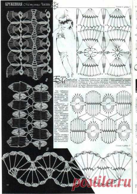 КРУЖЕВНАЯ МЕТЕЛИЦА -5 (Дуплет № 106) | 98 фотографий