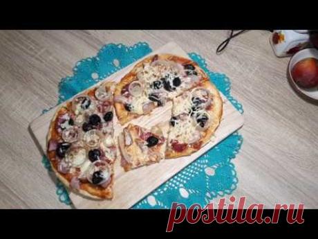 *БОМБЕЗНАЯ* ПИЦЦА НА СКОВОРОДКЕ( без дрожжей)