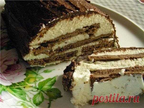 Самые вкусные рецепты: Сметанно-творожный торт без выпечки