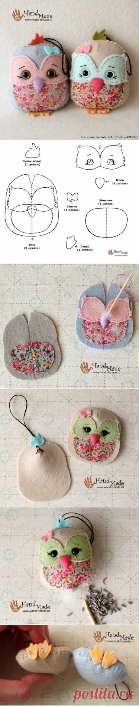 Поделки очаровательны фетра Сова Учебник | UsefulDIY.com
