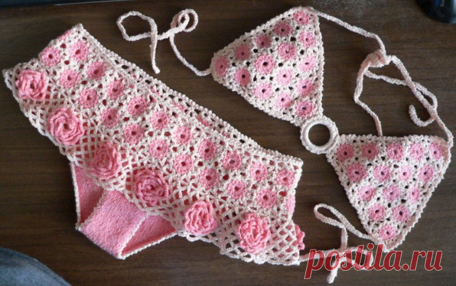 #купальник #вязанный_купальник #ручная_работа #вязание_крючком #вязание_спицами #на_заказ