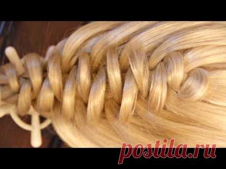 Коса из петелек - 2 ажурная - Hairstyles by REM