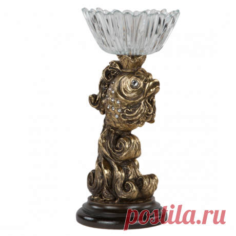 Фруктовница-конфетница Заветное желание, под золото, в BOGACHO.