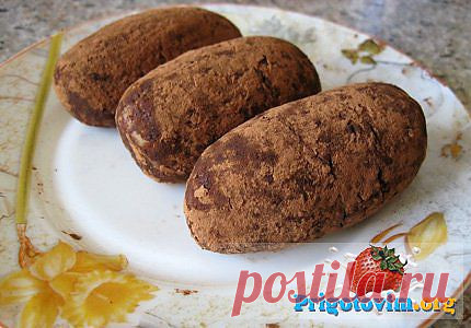 Рецепт: Пирожное "Сладкая картошка"