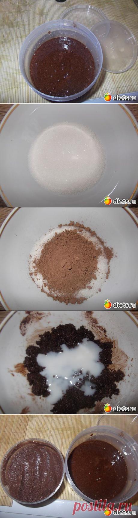 Сахарный скраб для тела с какао.